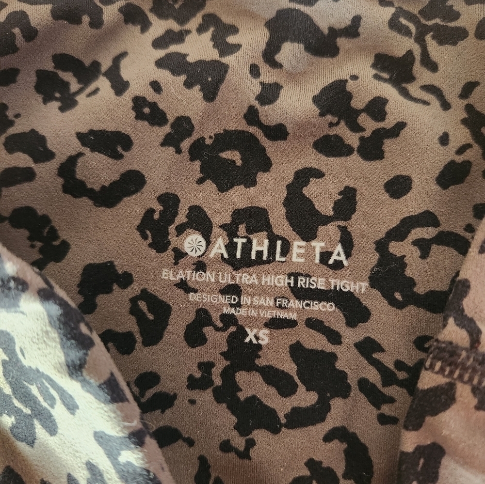 Athleta Elation Ultra High-Rise Tight Animal Print Size XS. - Picture 4 of 9